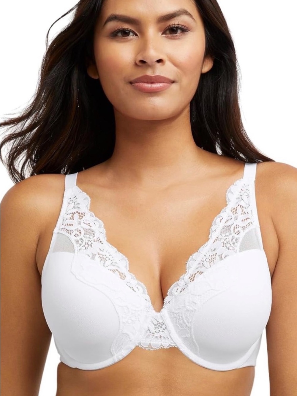 BALI NWOT White Lace Underwire Bra for Women - Classic Support 34D